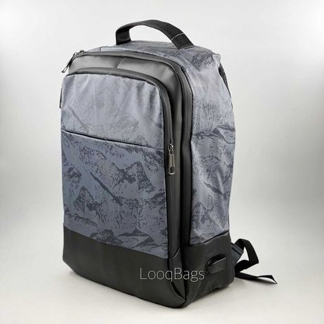 Рюкзак, сумки для ноутбука серые (2165)