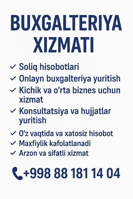 Buxgalteriya xizmati