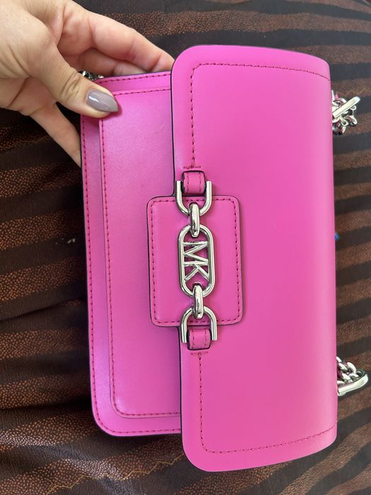 Кожена чанта за през рамо Michael Michael Kors