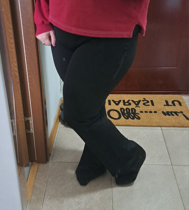 Pantaloni stretch evazati termici