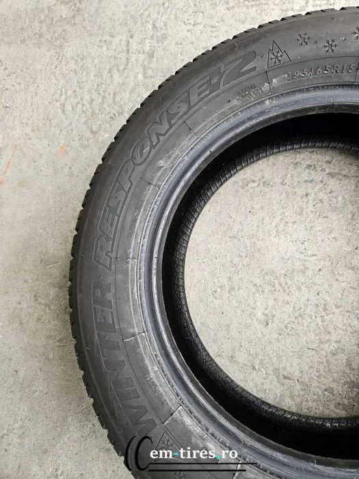 SET 4 Anvelope Iarna 195/65 R15 DUNLOP Winter Response 2 91T