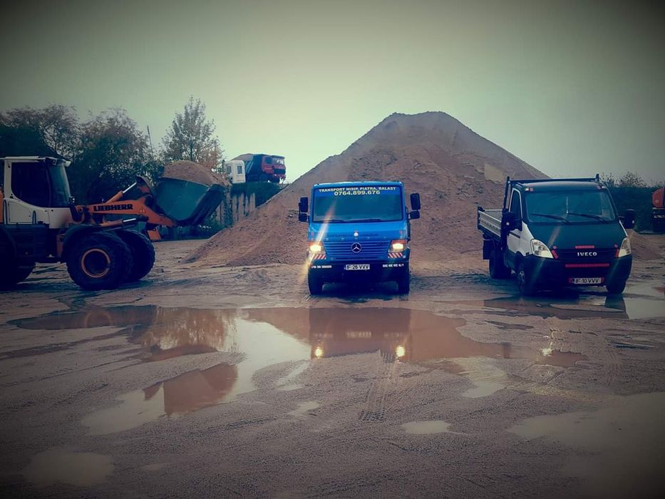 Transport nisip direct din balastiera