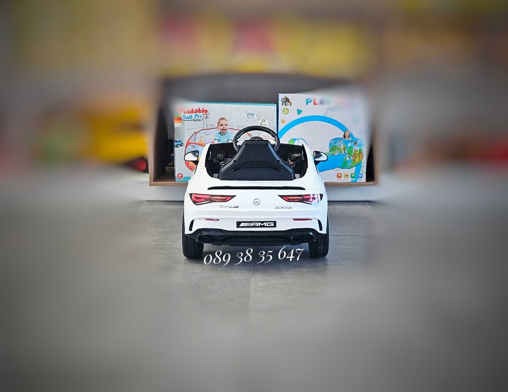 ТОП ЦЕНА!НОВО!Акумулаторна кола Mercedes CLA с 12Vбатерия,4х4,EVA ГУМИ