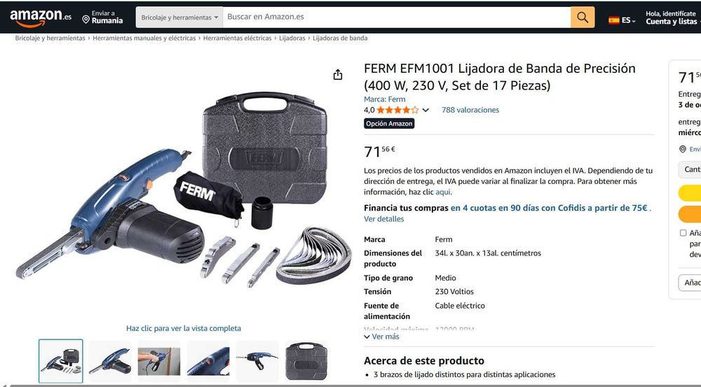 Slefuitor electric FERM EFM1001 400W