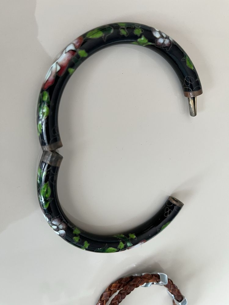 Винтидж китайска гривна с панти Cloisonne