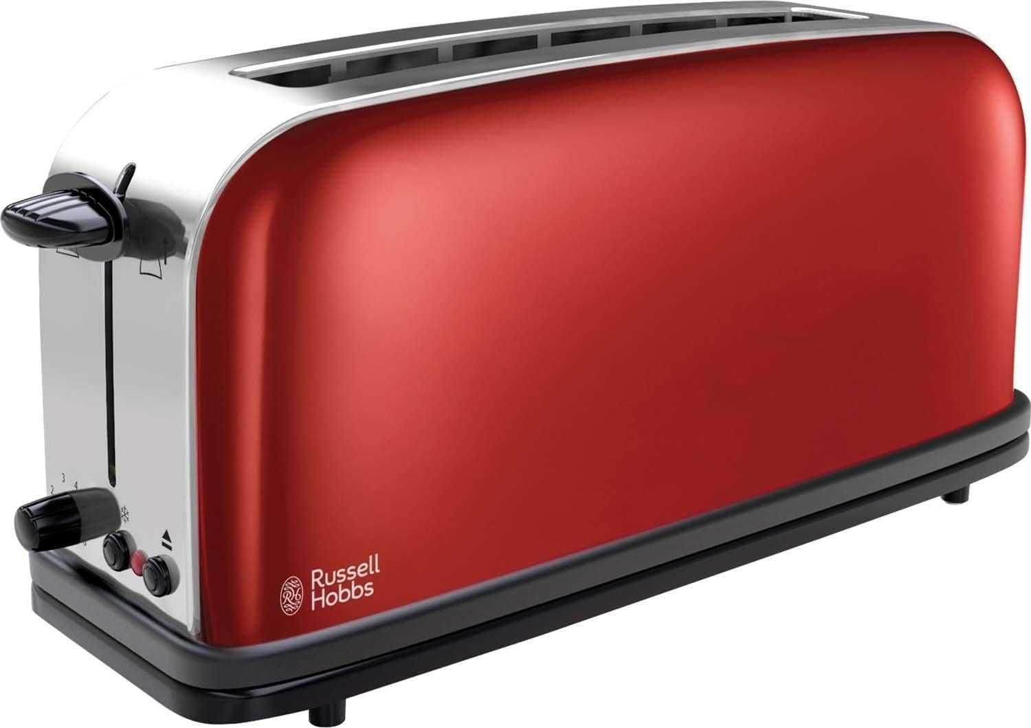 Тостер Russell Hobbs Flame Red 2 Филии, Регулируема степен на изпичане