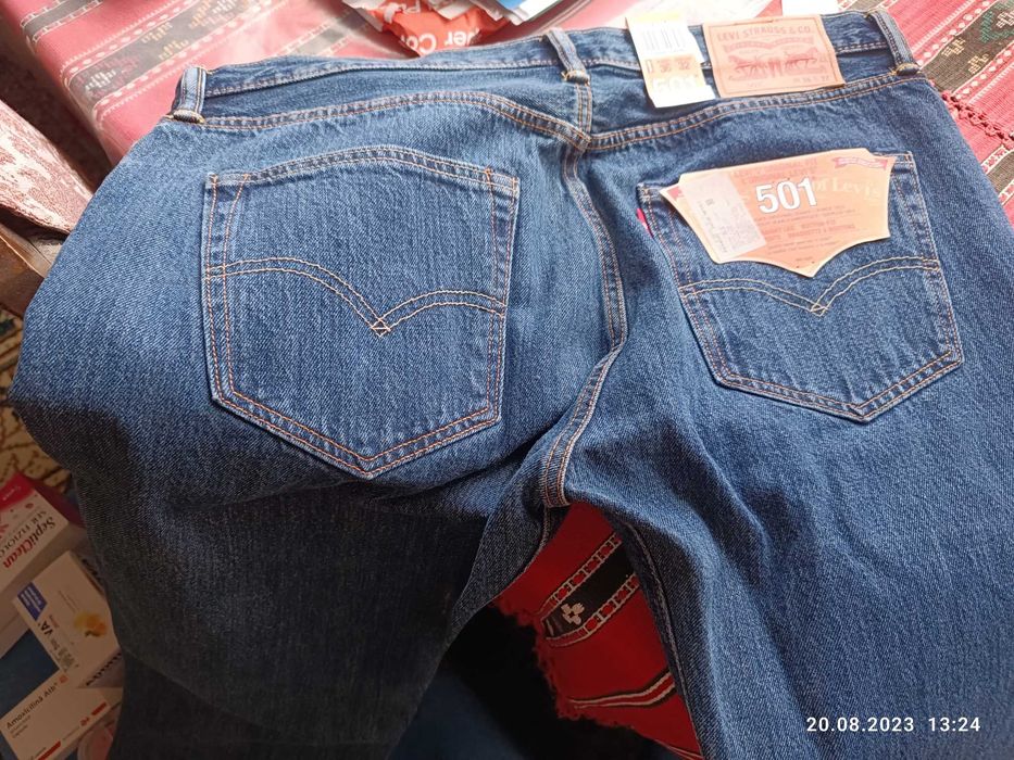 Vand Jeans Levi's 501 36-32,100% Cotton