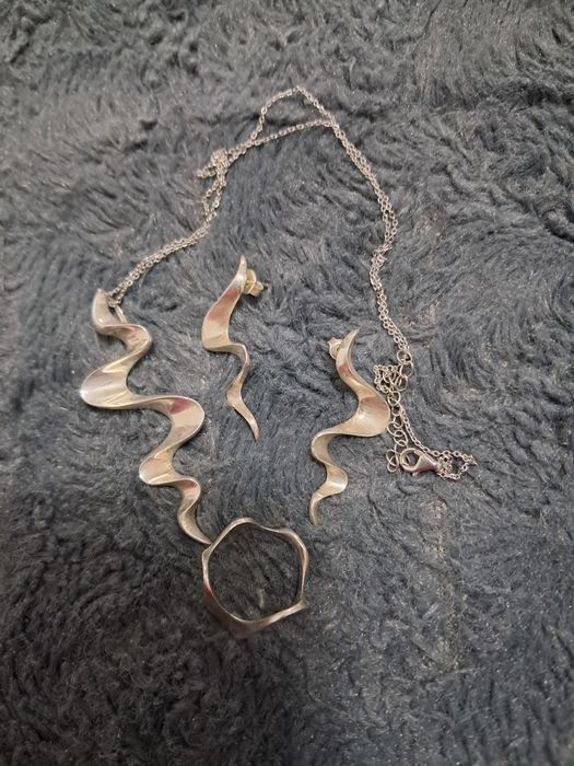 Set colier, inel, cercei argint