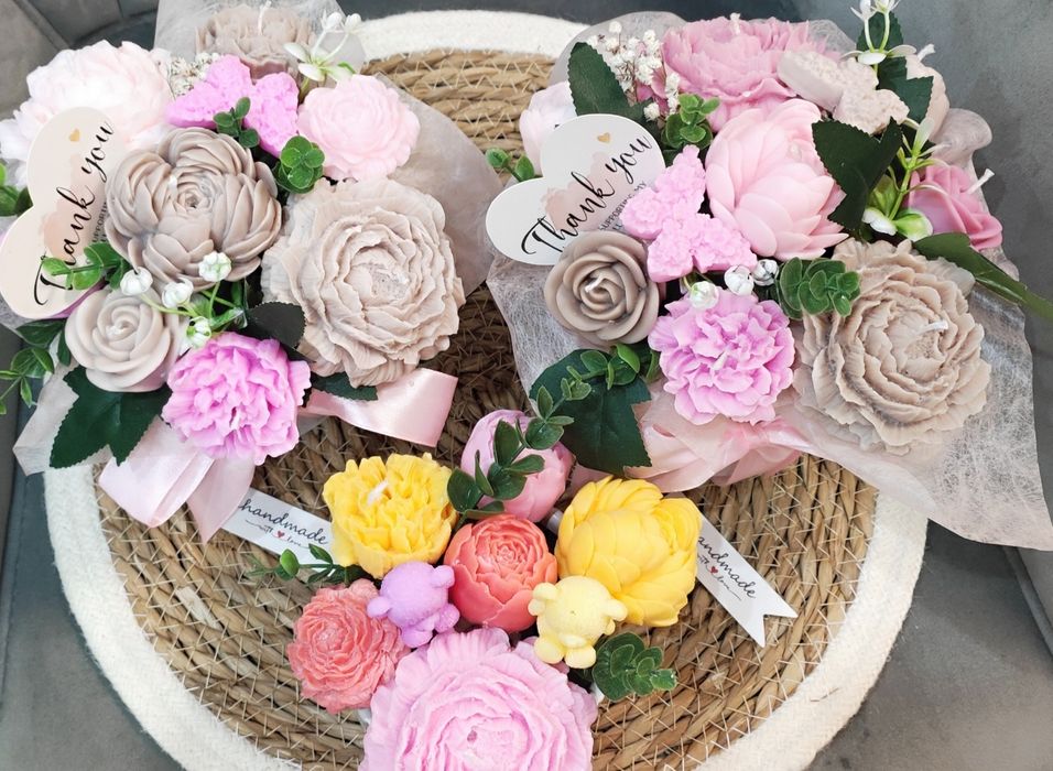 Соеви свещи - букет