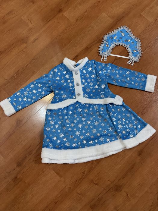 Новогодний костюм снегурочка размер 122