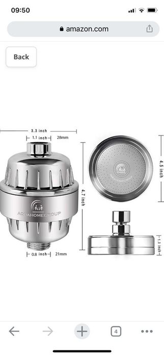 Filtru de apa pentru dus