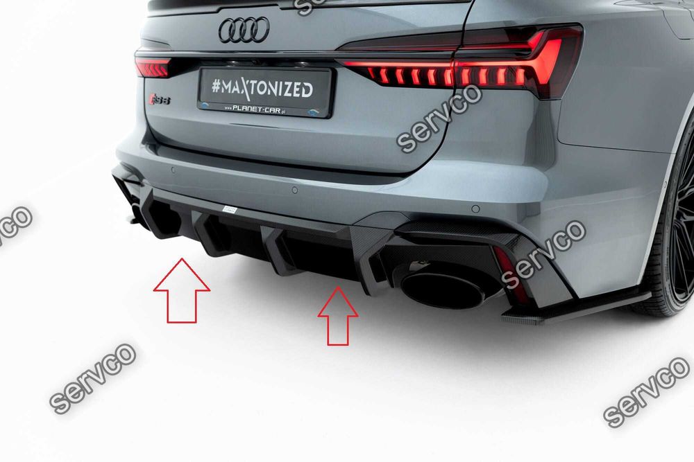 Difuzor bara spate Audi RS6 / RS7 C8 2019-2023 v26 - Maxton Carbon