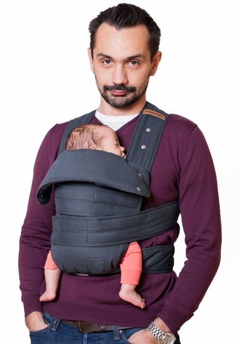 Sistem de purtat Marsupi 0-12 luni, gri antracit, marimea L