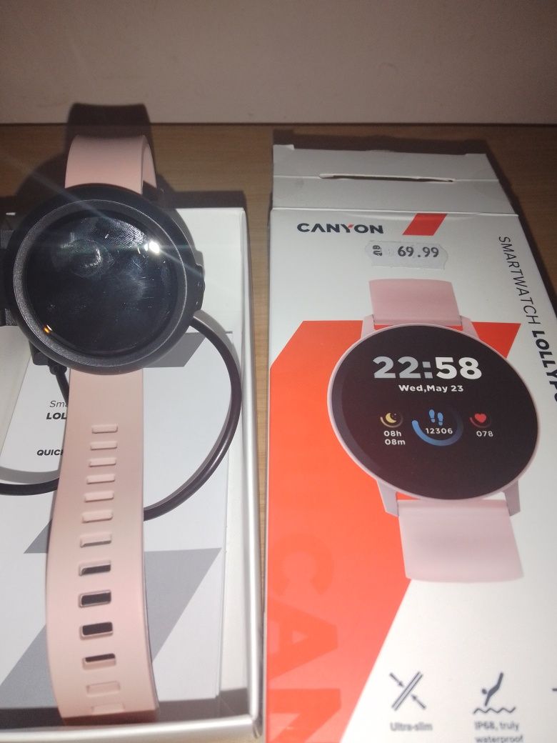 Canyon smartwatch Lollypop CNS-SW63PP, pink