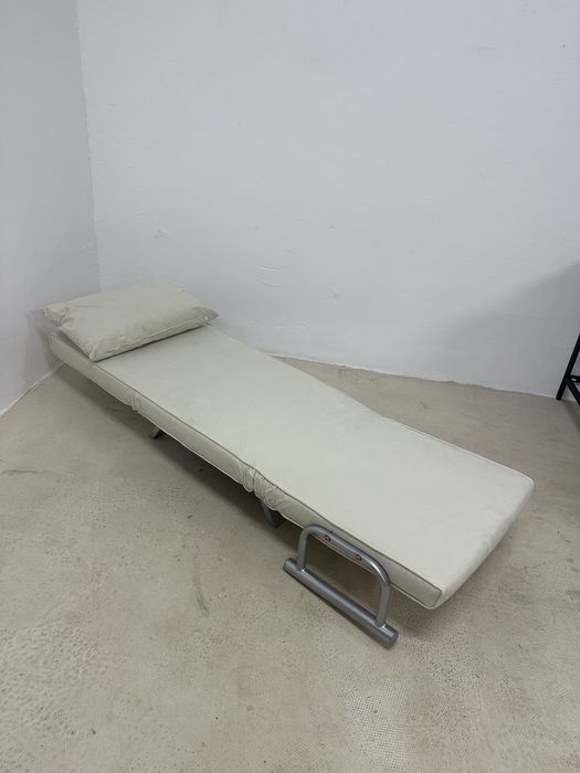 Разтегателен фотьойл 3в1, Homcom, кремав, регулируема облегалка