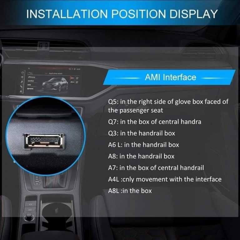 Cablu Adaptor AMI MMI Bluetooth pentru VW / AUDI / Skoda AMI MMI 2G