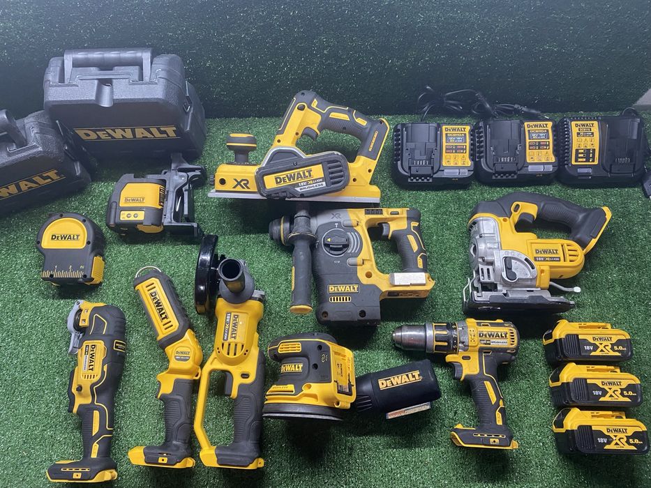 Dewalt лазер/зеге/перфоратор/ъглошлайф/ренде/винтоверт/мултитул/лампа