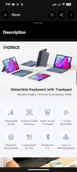 Inateck iPad Pro 11 inch husă