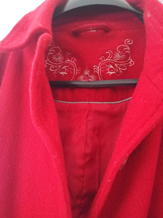 Palton rosu dama,S-M