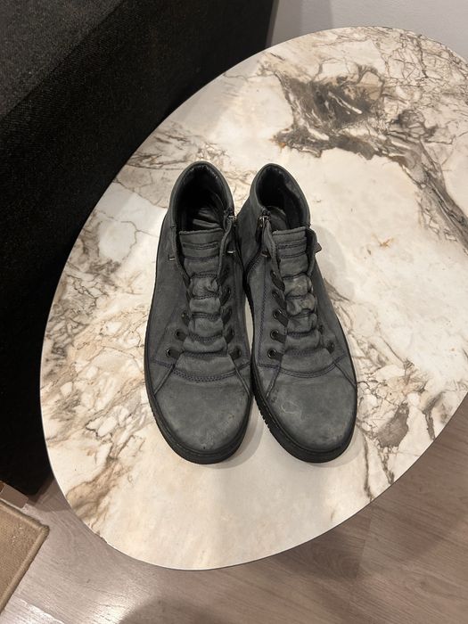 Pantofi piele intoarsa albastru 42