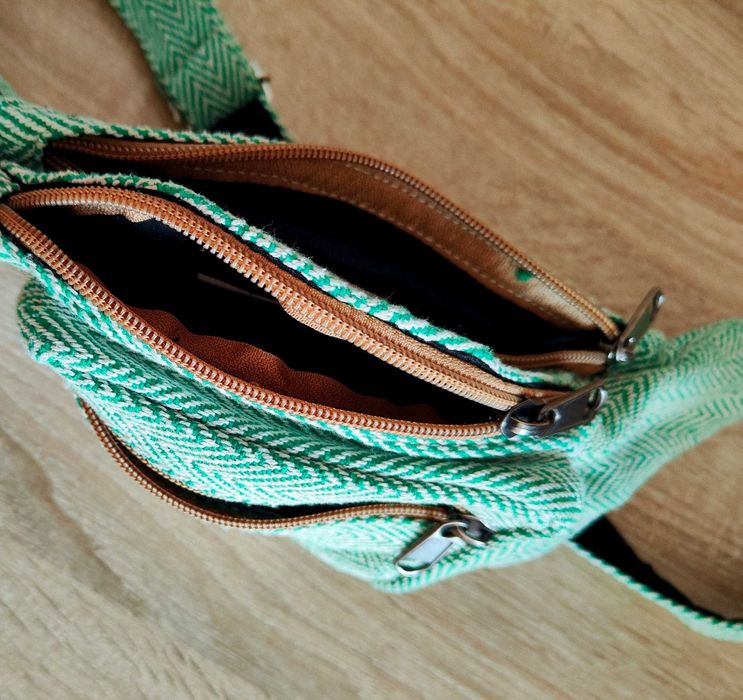 Borsetă unisex din bumbac și cânepă