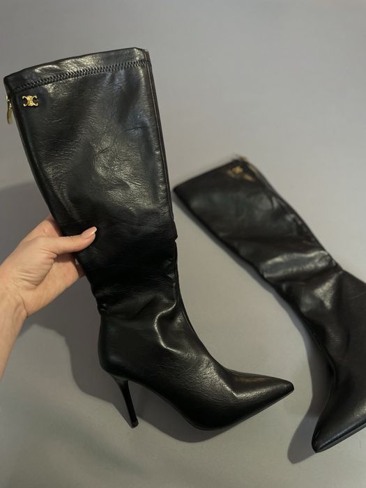 Нови ботуши сникърси обувки на ток gucci  36 37