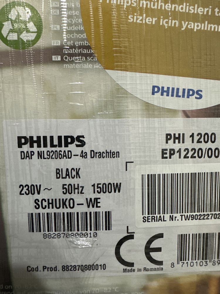 Кофемашина Philips EP 1220/00 сделано в румыния