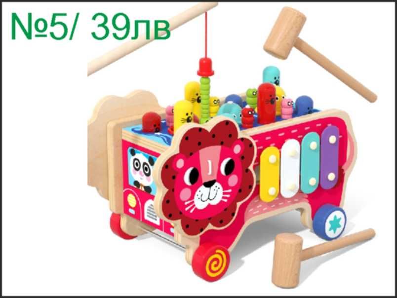Дървени играчки, Сортери на колела, Монтесори образователни играчки