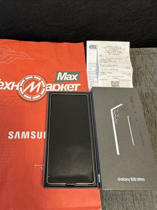 КАТО НОВ 512GB Samsung S25 Ultra 5G Техномаркет Гаранция 2027г. Black