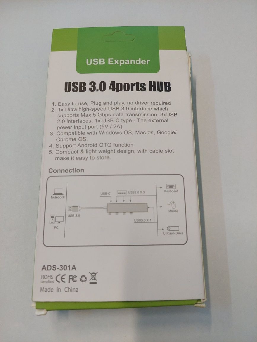 Hub USB 3.0 cu 4 porturi