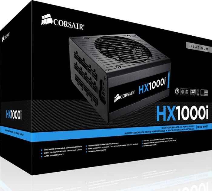 Захранване Corsair HXi Series HX1000 - 1000W Platinum 12м. Гаранция