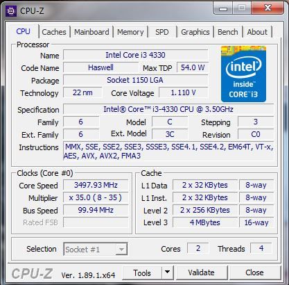 Процесор Intel i3 4430 Socket 1150