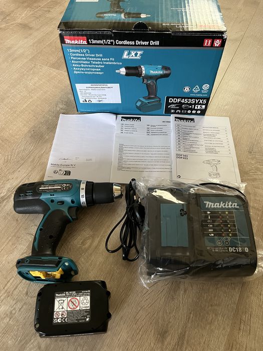Акумулаторен винтоверт MAKITA DDF453SYX5
