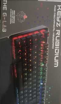 Vand tastatura mecanica cu RGB The G-Lab, Cooler Master, Silver HT