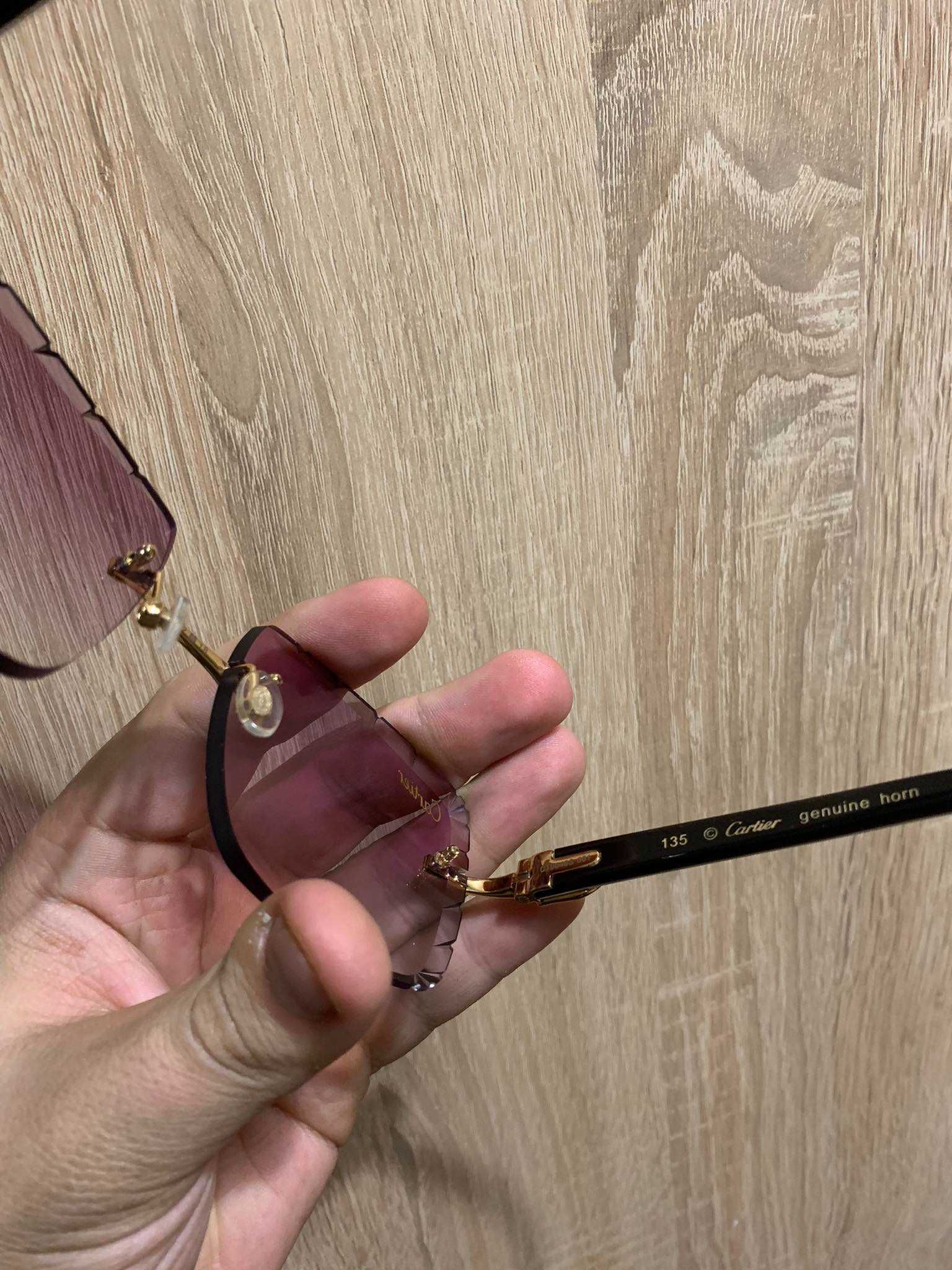 Cartier Diamond Cut Genuine Horn слънчеви очила