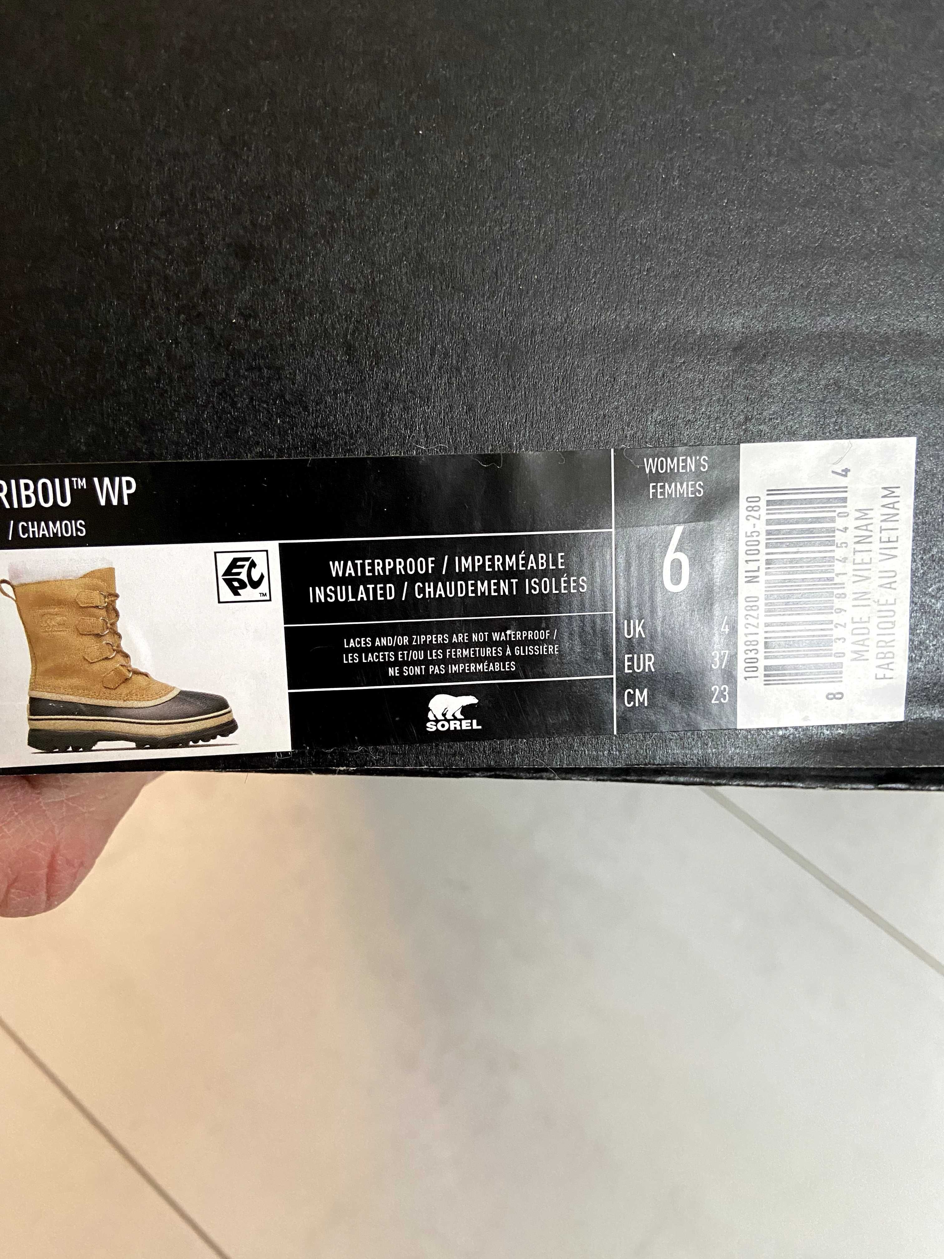 Cizme de zapada Sorel Caribou Wp marime 37 noi