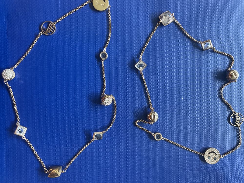 Lant Swarovski NOU (2 lanturi cu clips magnetic)