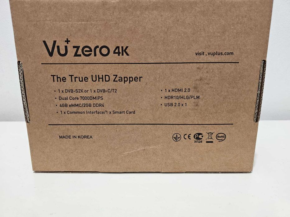 Receptor de satelit VU+ Zero 4K, Linux, sigilat