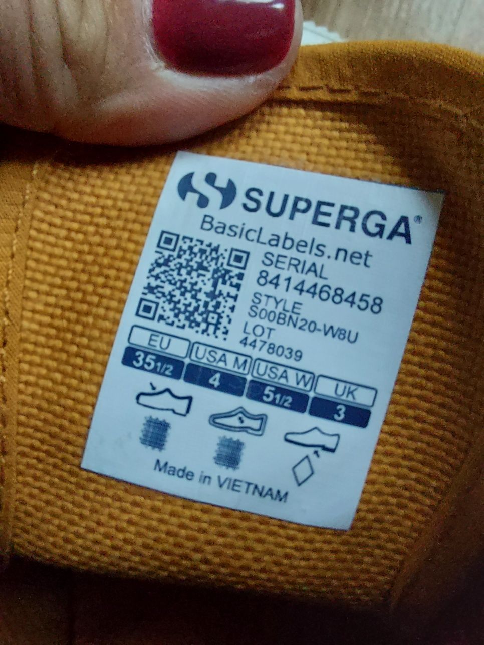 Чисто нови SUPERGA ръчно рисувани