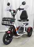 Електрическа триколка EcoWay М31 бордо цвят 500W