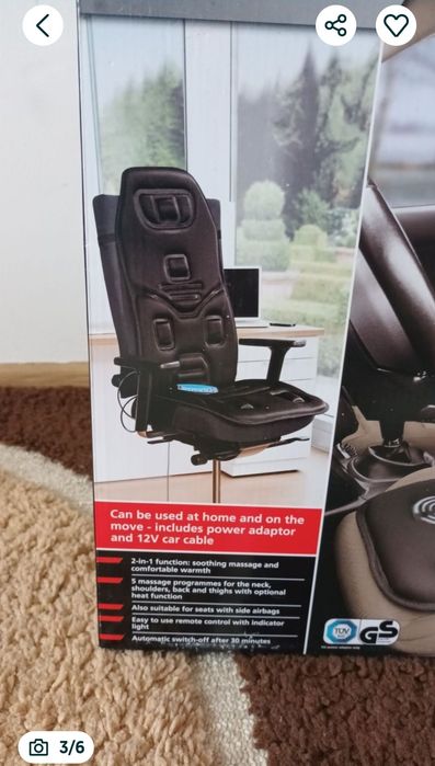 Husă auto cu încălzire confortabilă și masaj relaxant