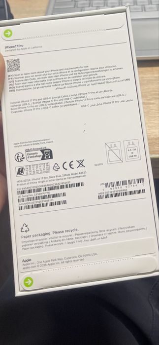 Iphone 17 pro 256 blue