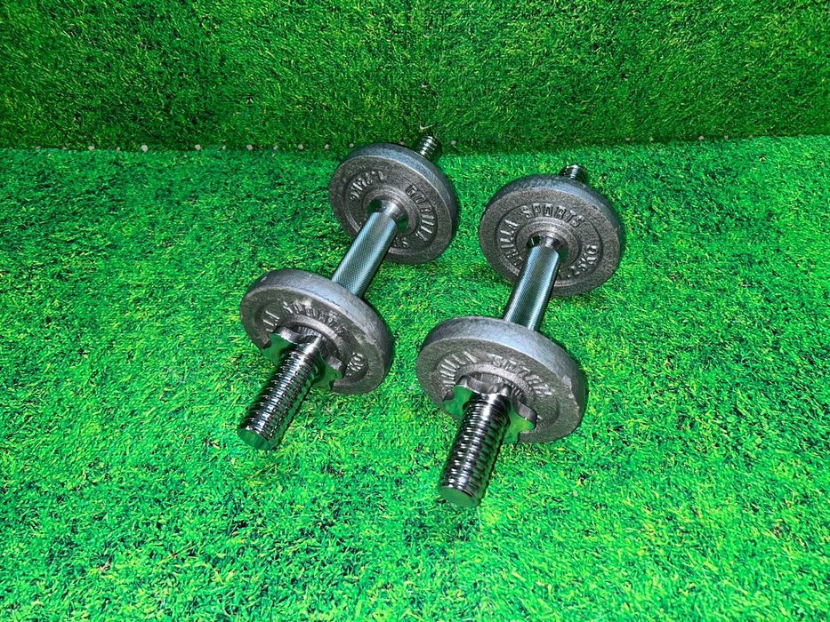 Set gantere cu discuri din fier 10kg 30/31mm