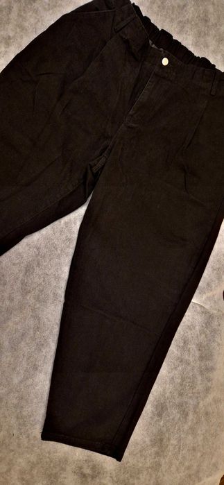 Черен дънков панталон, голям размер