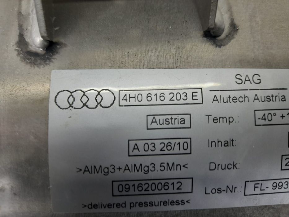 Butelie perna aer 4H0616203E 4.2 tdi CDSB Audi A8 D4/4H [2010 - 2014]