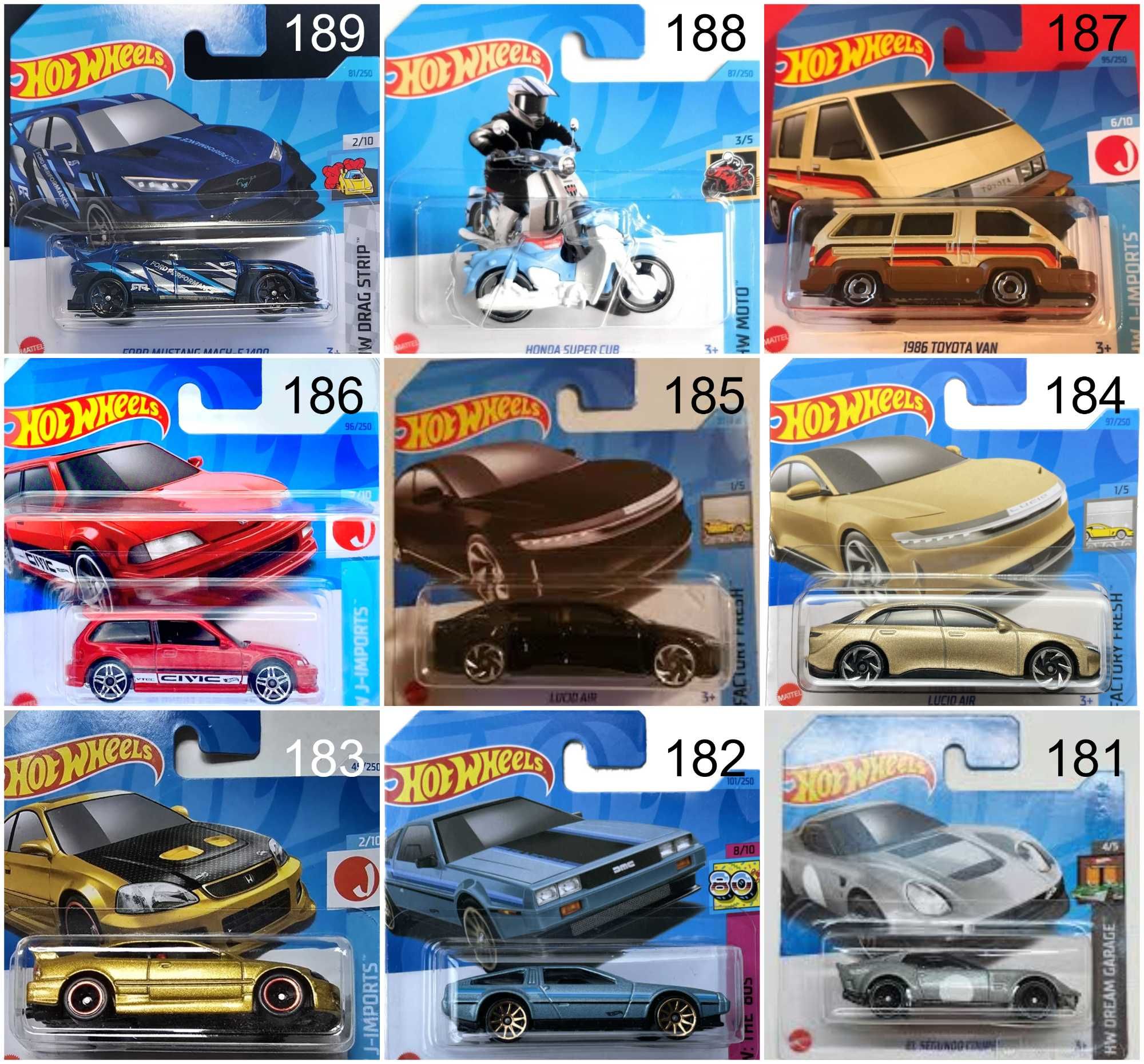 Метални колички Hot Wheels Хот Уиилс в мащаб 1:64 От различни години 1