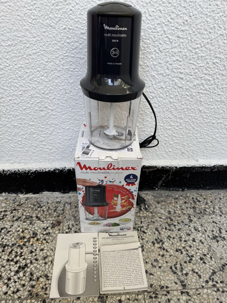 Чопър Moulinex Multi Moulinette AT714G32 3 в 1, 500W, Блендер, Пасатор