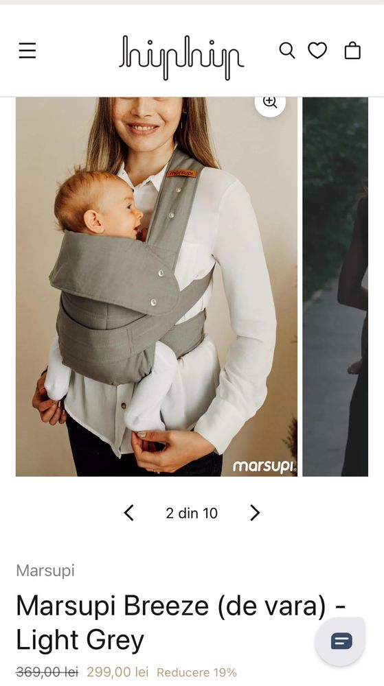 Marsupi Breeze - Light Grey