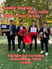 Tug’ilgan kun tabrik xizmati gitara jivoy musiqa