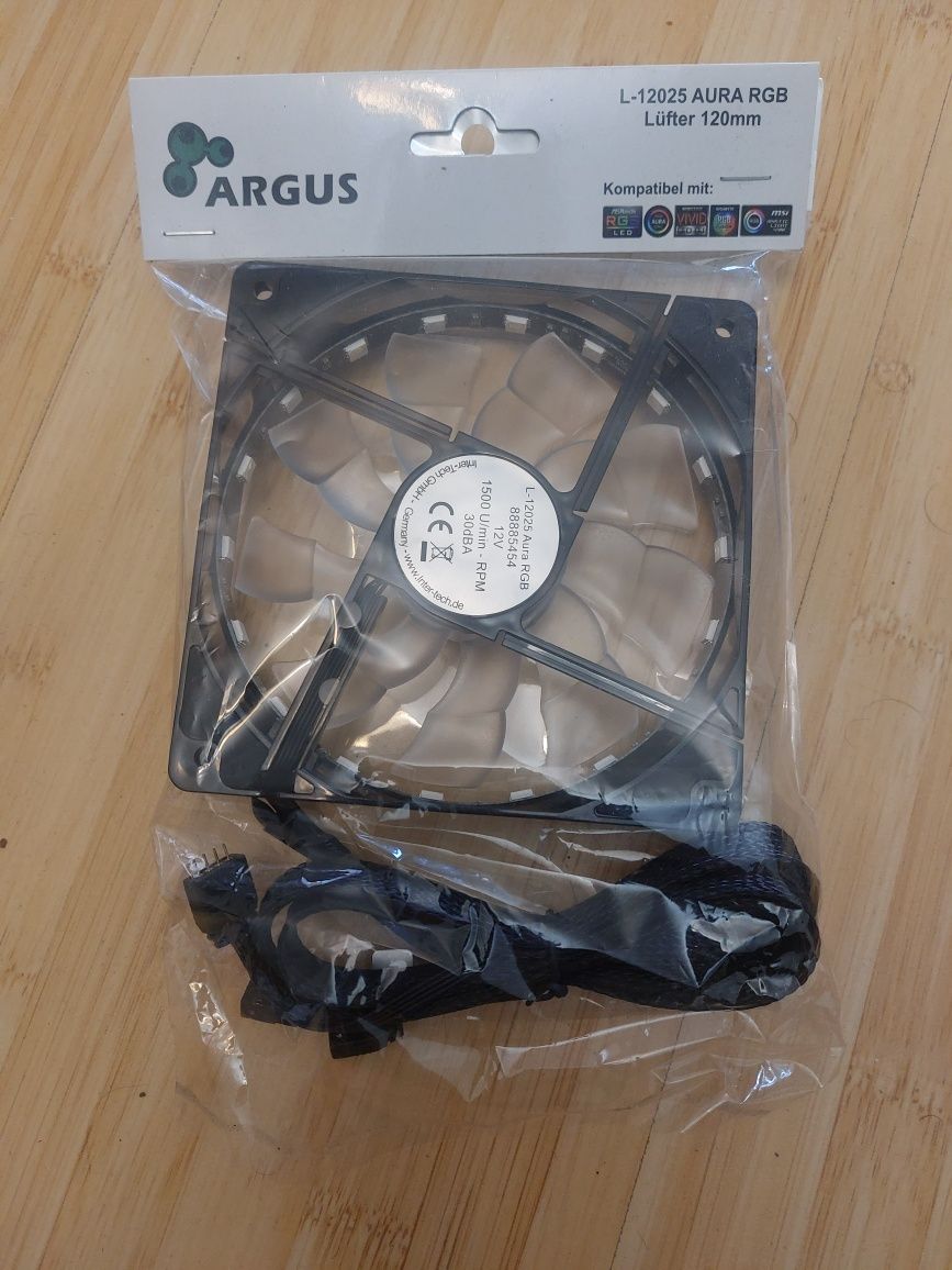 Ventilator pc argus rbg led iluminat 120mm